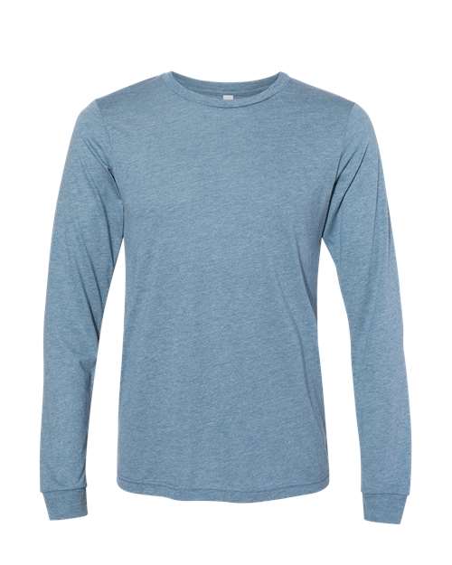 BELLA + CANVAS Unisex Triblend Long Sleeve Tee 3513 - Denim Triblend