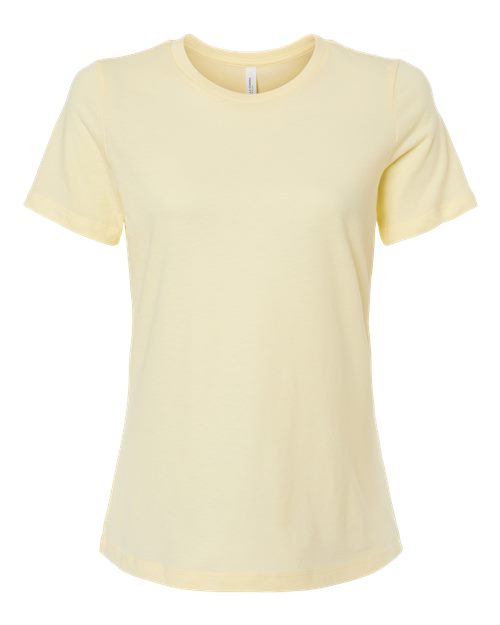 BELLA + CANVAS Women’s Relaxed Fit Heather CVC Tee 6400CVC - Heather French Vanilla