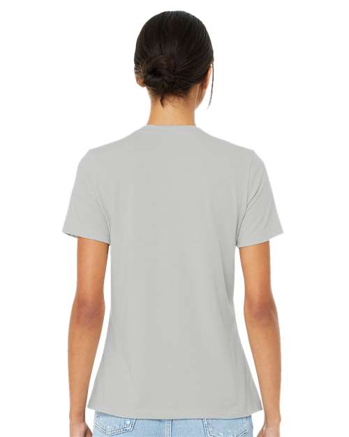 BELLA + CANVAS Women’s Relaxed Fit Heather CVC Tee 6400CVC - Heather Silver