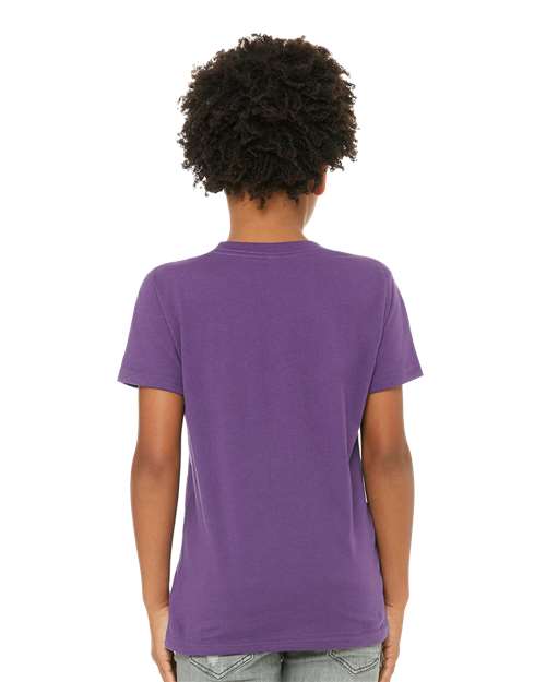 BELLA + CANVAS Youth Jersey Tee 3001Y - Royal Purple
