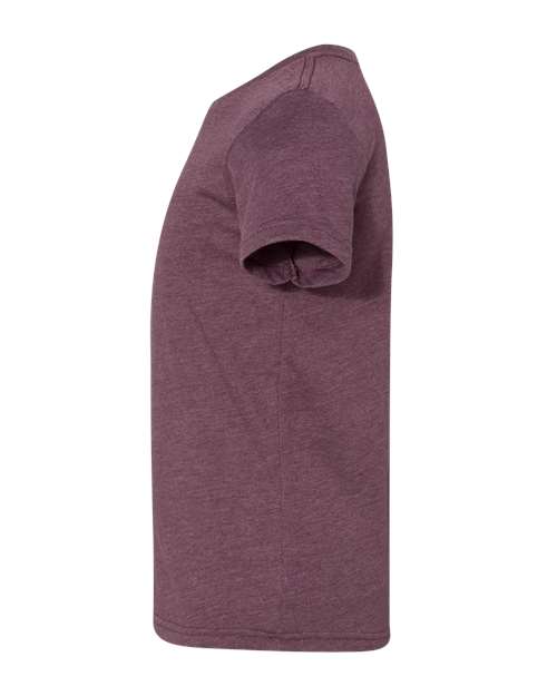 BELLA + CANVAS Youth CVC Jersey Tee 3001YCVC - Heather Maroon