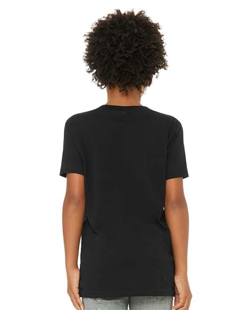 BELLA + CANVAS Youth CVC Jersey Tee 3001YCVC - Solid Black Blend