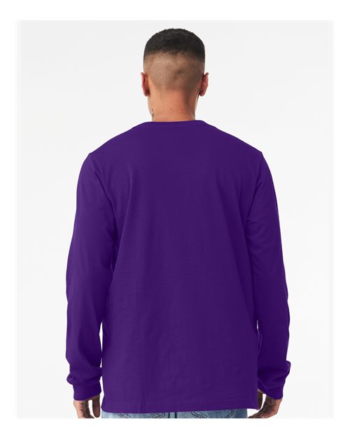 BELLA + CANVAS Unisex Jersey Long Sleeve Tee 3501 - Team Purple