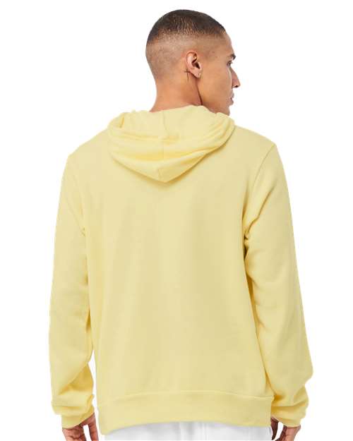 BELLA + CANVAS Unisex Sponge Fleece Hoodie Sweatshirt 3719 - French Vanilla