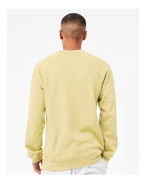 BELLA + CANVAS Unisex Sponge Fleece Raglan Crewneck Sweatshirt 3901 - French Vanilla