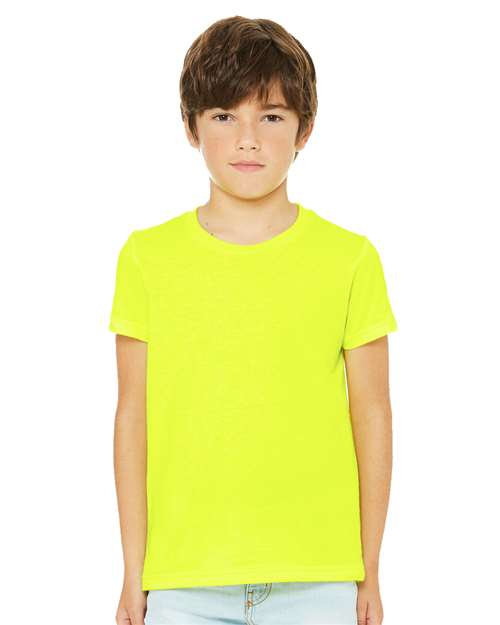 BELLA + CANVAS Youth CVC Jersey Tee 3001YCVC - Neon Yellow