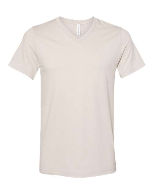 BELLA + CANVAS Unisex Heather CVC V-Neck Tee 3005CVC - Heather Dust