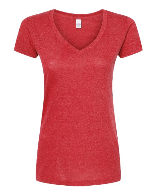 Tultex Women's Poly-Rich V-Neck T-Shirt 244
