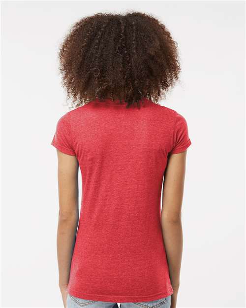 Tultex Women's Poly-Rich V-Neck T-Shirt 244