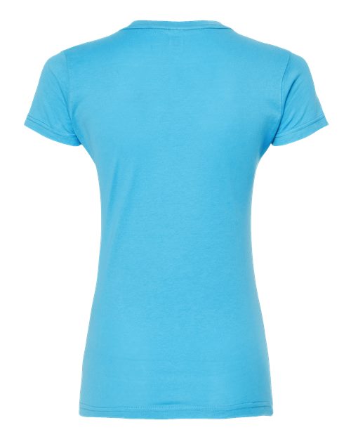Tultex Women's Fine Jersey Slim Fit T-Shirt 213 - Aqua
