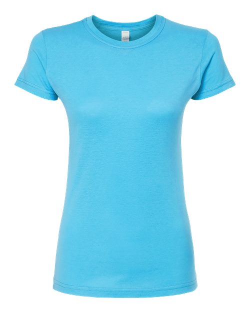 Tultex Women's Fine Jersey Slim Fit T-Shirt 213 - Aqua