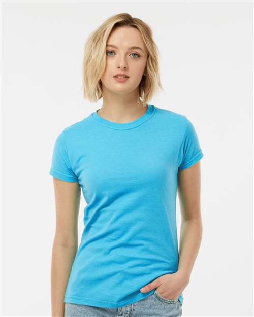 Tultex Women's Fine Jersey Slim Fit T-Shirt 213 - Aqua