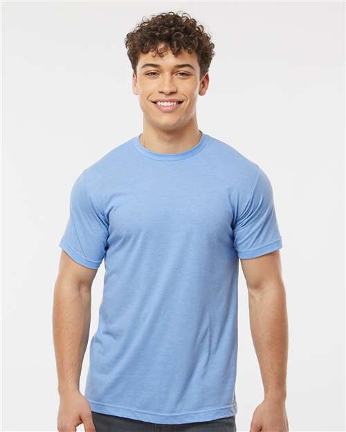 Tultex Unisex Poly-Rich T-Shirt 241 - Heather Athletic Blue