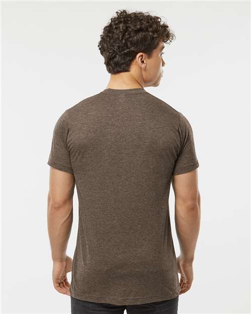 Tultex Unisex Poly-Rich T-Shirt 241 - Heather Brown