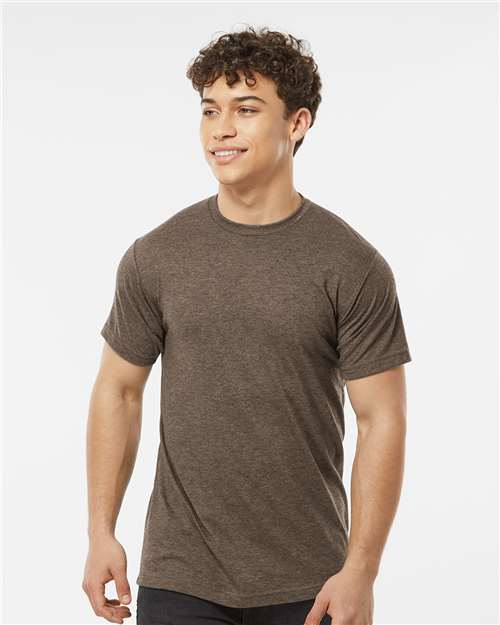 Tultex Unisex Poly-Rich T-Shirt 241 - Heather Brown