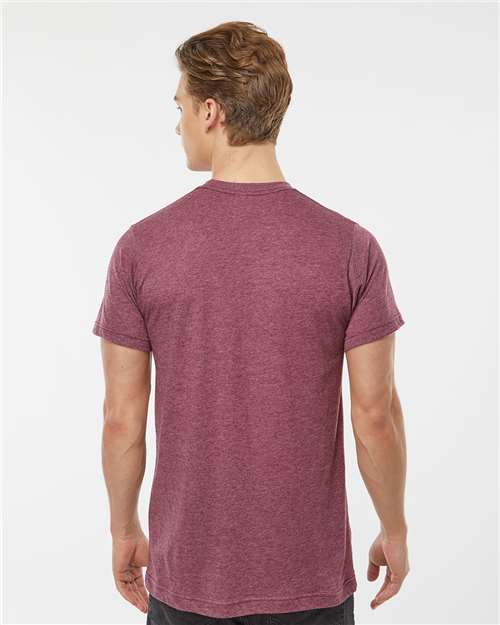 Tultex Unisex Poly-Rich T-Shirt 241 - Heather Burgundy