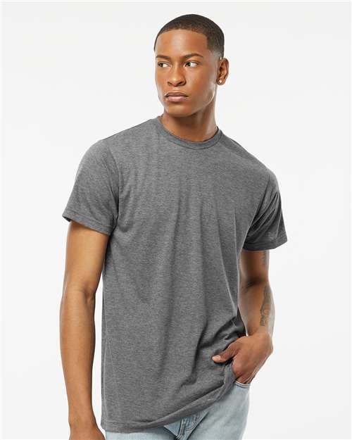 Tultex Unisex Poly-Rich T-Shirt 241 - Heather Charcoal