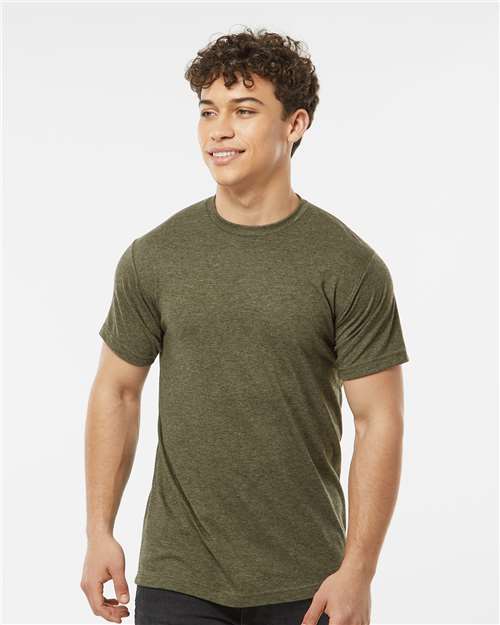 Tultex Unisex Poly-Rich T-Shirt 241 - Heather Military Green