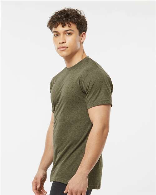 Tultex Unisex Poly-Rich T-Shirt 241 - Heather Military Green