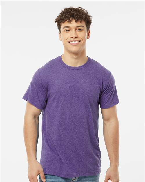 Tultex Unisex Poly-Rich T-Shirt 241 - Heather Purple