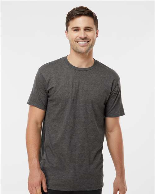 Tultex Unisex Heavyweight Jersey T-Shirt 290 - Heather Charcoal