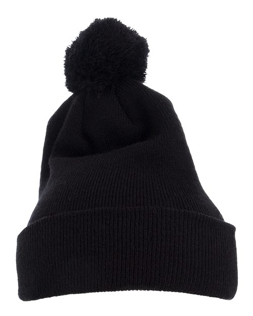 YP Classics Pom-Pom Cuffed Knit Beanie 1501P