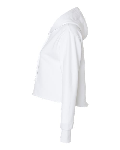 Next Level Women's Laguna Sueded Raw Edge Crop Hoodie Sweatshirt 9384