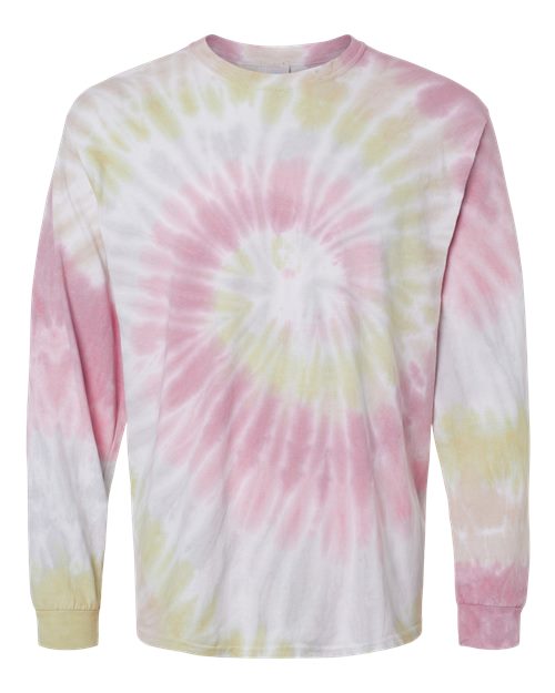 Colortone Unisex Tie-Dyed Long Sleeve T-Shirt 2000 - Desert Rose