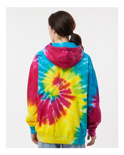 Colortone Unisex Tie-Dyed Hooded Sweatshirt 8777 - Reactive Rainbow