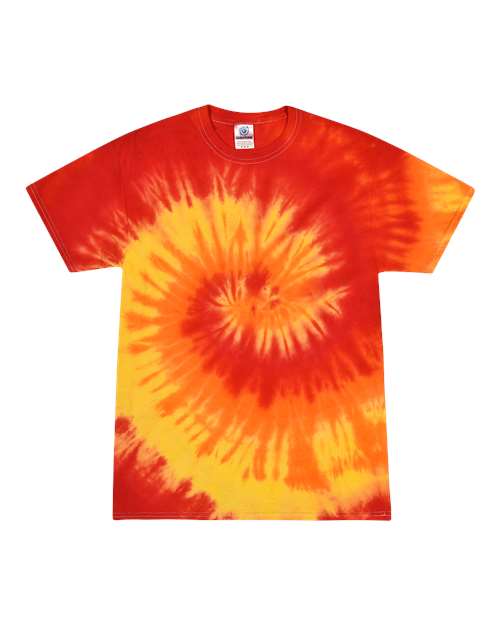 Colortone Unisex Multi-Color Tie-Dyed T-Shirt 1000 - Blaze