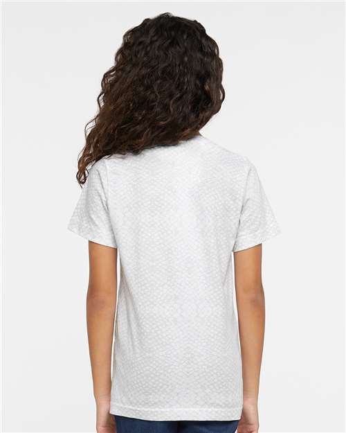 LAT Youth Fine Jersey Tee 6101 - White Reptile