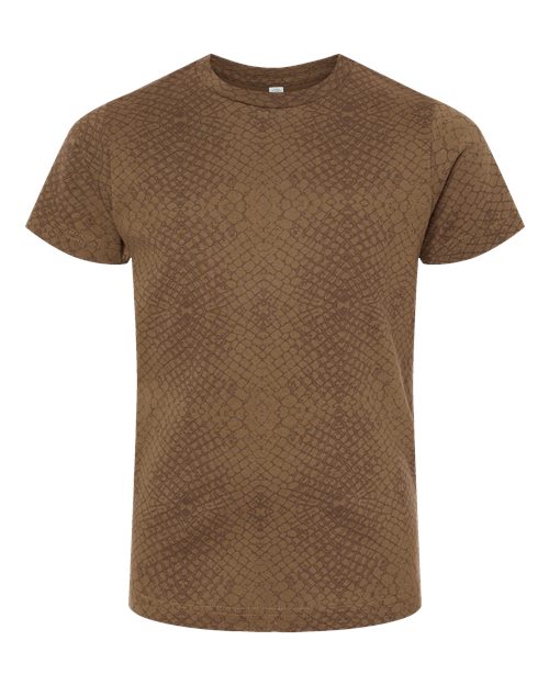 LAT Youth Fine Jersey Tee 6101 - Brown Reptile