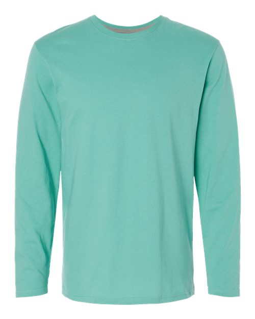 LAT Men's Fine Jersey Long Sleeve Tee 6918 - Saltwater