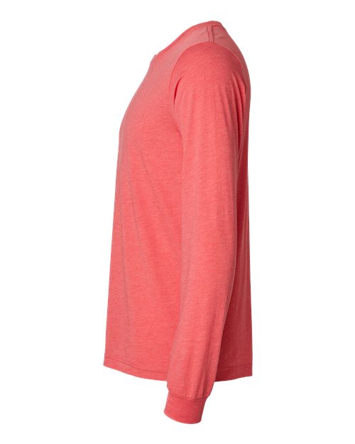 BELLA + CANVAS Unisex Triblend Long Sleeve Tee 3513 - Red Triblend