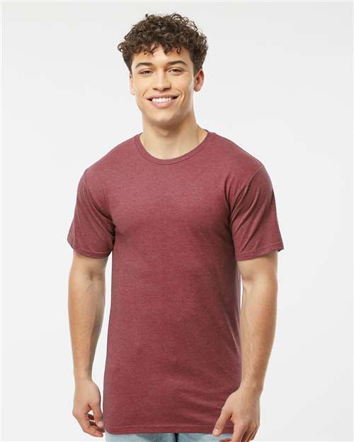 Tultex Unisex Heavyweight Jersey T-Shirt 290 - Heather Burgundy