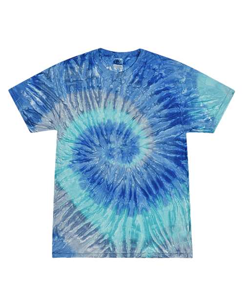 Colortone Youth Multi-Color Tie-Dyed T-Shirt 1000Y - Blue Jerry