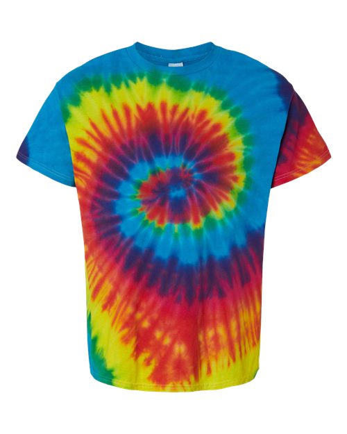 Colortone Youth Multi-Color Tie-Dyed T-Shirt 1000Y - Reactive Rainbow