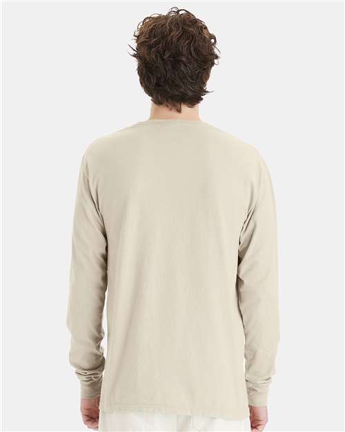 ComfortWash by Hanes Unisex Garment-Dyed Long Sleeve T-Shirt GDH200 - Parchment