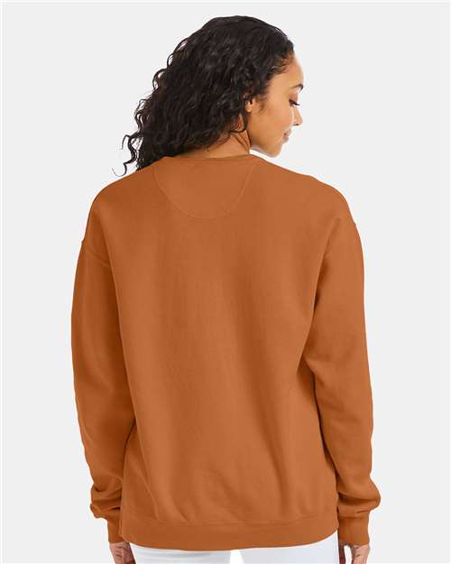 ComfortWash by Hanes Unisex Garment-Dyed Crewneck Sweatshirt GDH400 - Texas Orange