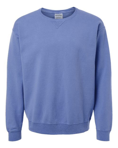 ComfortWash by Hanes Unisex Garment-Dyed Crewneck Sweatshirt GDH400 - Frontier Blue