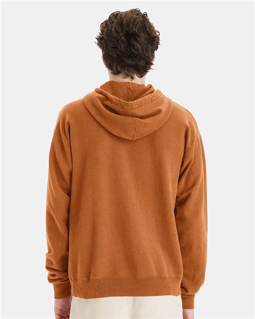 ComfortWash by Hanes Unisex Garment-Dyed Hooded Sweatshirt GDH450 - Texas Orange