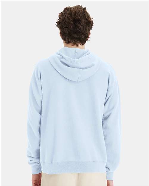 ComfortWash by Hanes Unisex Garment-Dyed Hooded Sweatshirt GDH450 - Soothing Blue