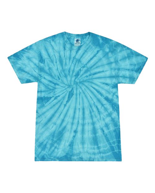 Colortone Youth Multi-Color Tie-Dyed T-Shirt 1000Y - Spider Turquoise