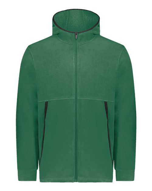 Augusta Sportswear Unisex Eco Revive™ Polar Fleece Hooded Full-Zip Jacket 6858
