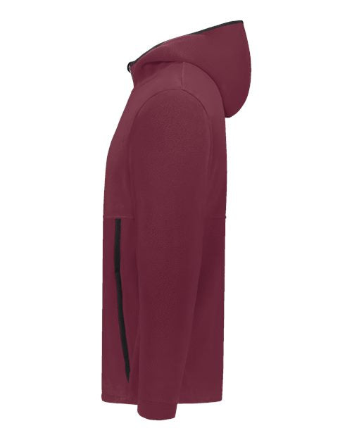 Augusta Sportswear Unisex Eco Revive™ Polar Fleece Hooded Full-Zip Jacket 6858