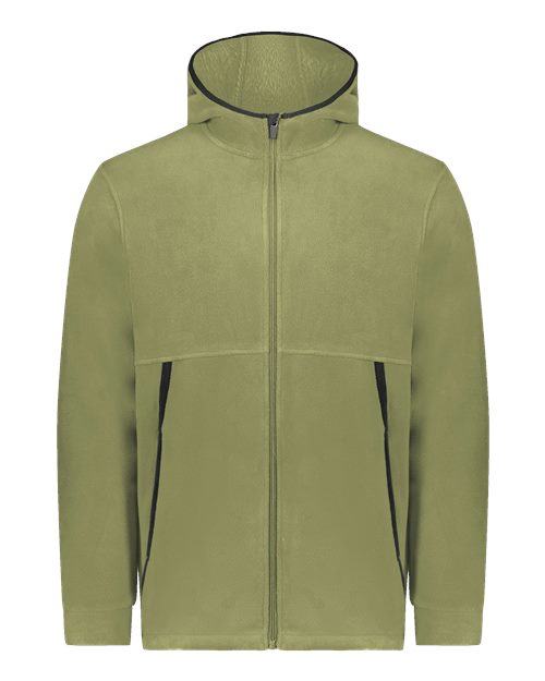 Augusta Sportswear Unisex Eco Revive™ Polar Fleece Hooded Full-Zip Jacket 6858