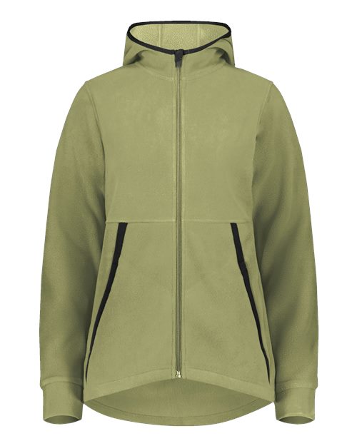 Augusta Sportswear Women's Eco Revive™ Polar Fleece Hooded Full-Zip Jacket 6860