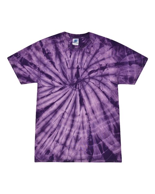 Colortone Youth Multi-Color Tie-Dyed T-Shirt 1000Y - Spider Purple