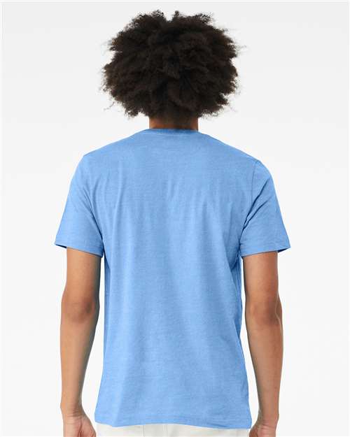 BELLA + CANVAS CVC Jersey Tee 3001CVC - Heather Carolina Blue