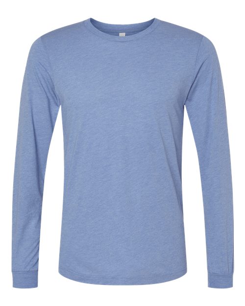 BELLA + CANVAS Unisex Triblend Long Sleeve Tee 3513 - Blue Triblend
